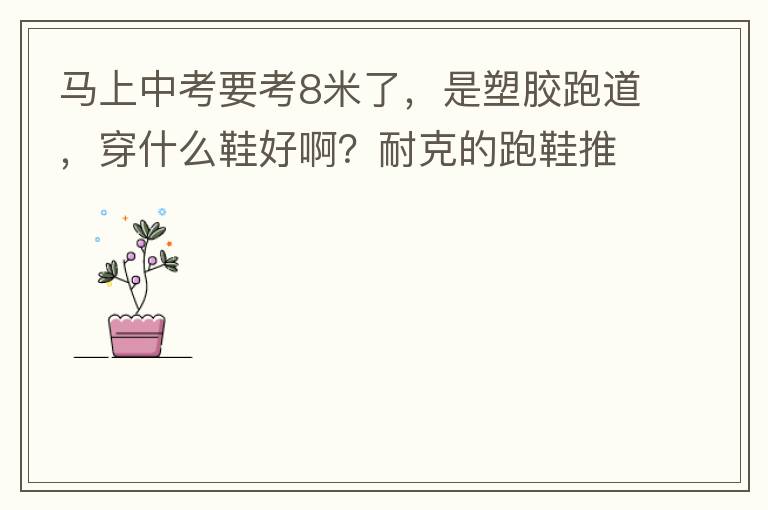 馬上中考要考8米了，是塑膠跑道，穿什么鞋好??？耐克的跑鞋推薦一款